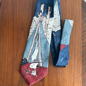 Snoopy vintage Character Tie - Blue and Red